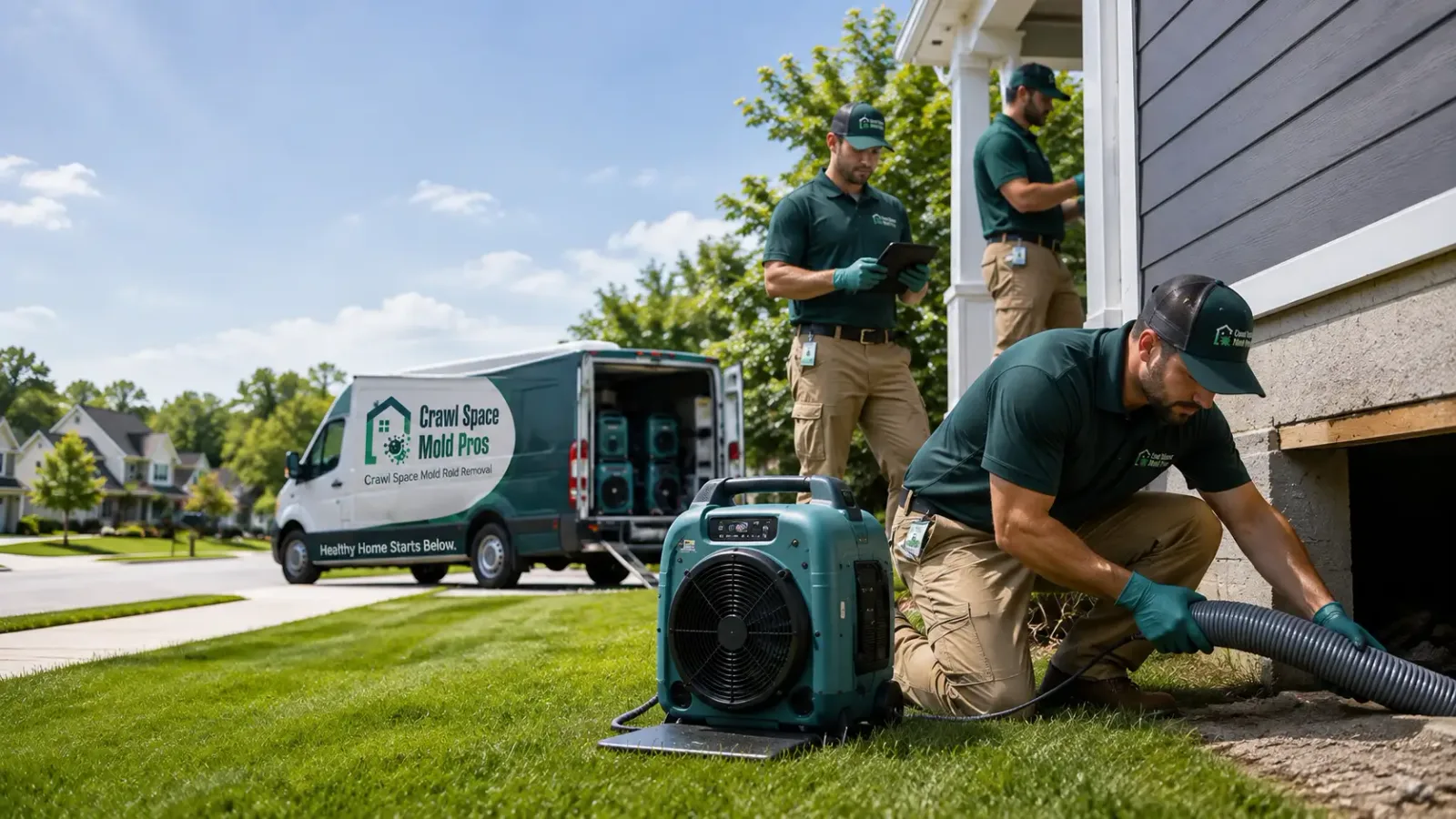 Crawl Space Mold Removal in Huntingtown, MD
